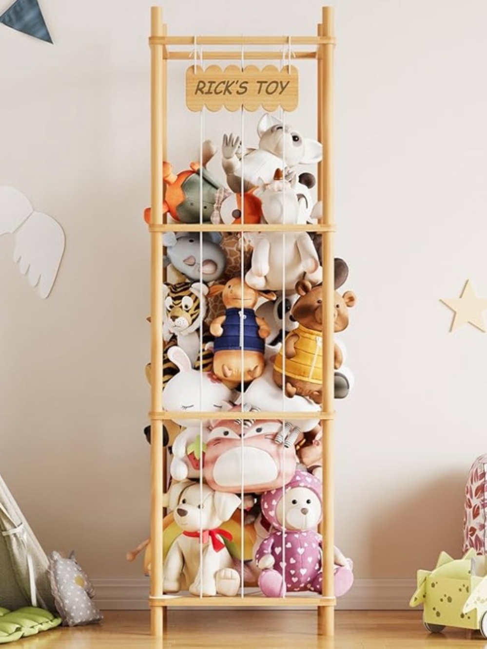 Plush Animal Tower - Assorted Soft Stuffed Toys or Dorm for pillows and blankets